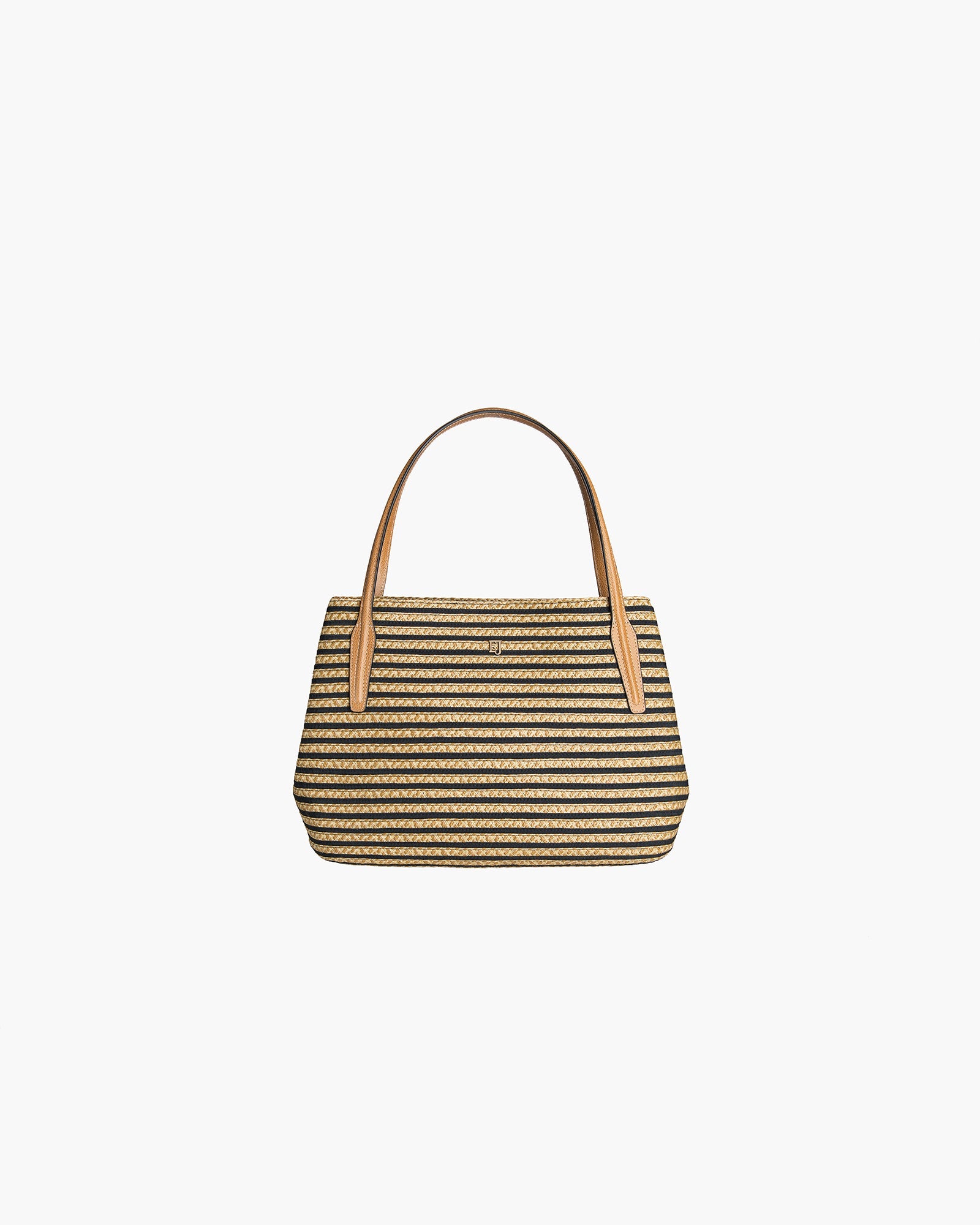SQUISHEE® ISLA STRAW BAG Black Mix Eric Javits