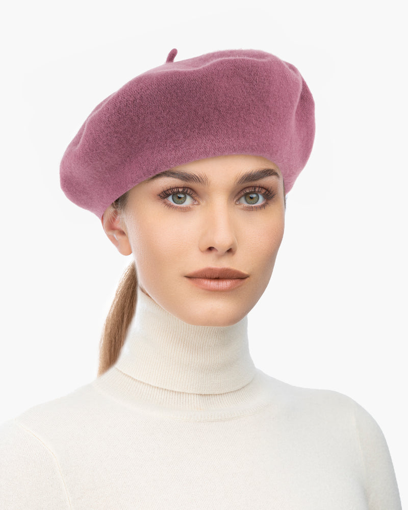 Tanya beret Mauve Eric Javits