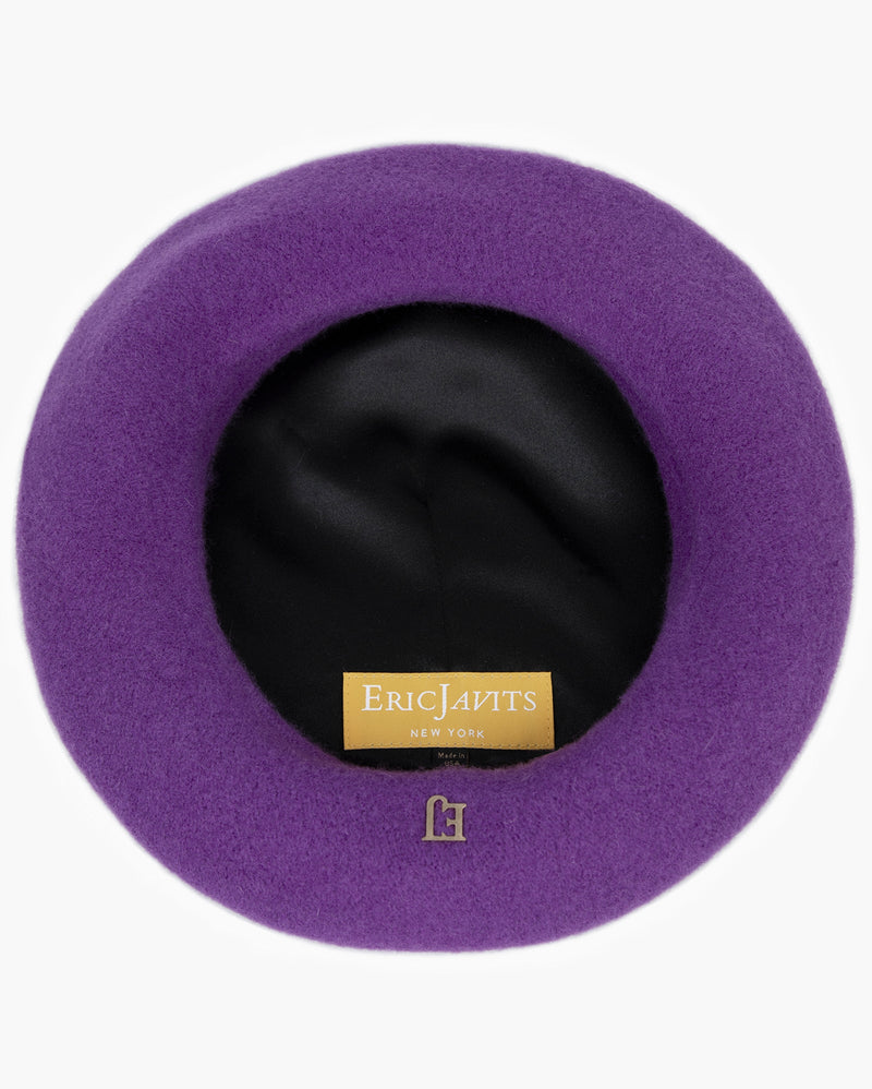 Tanya beret Purple Eric Javits