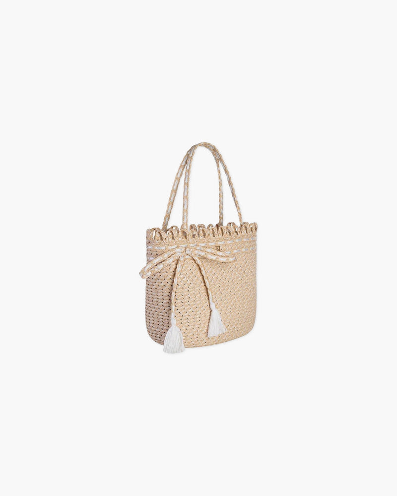 SQUISHEE® BARDOT STRAW TOTE Shell Eric Javits