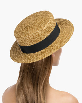 Boater Natural/Black Eric Javits