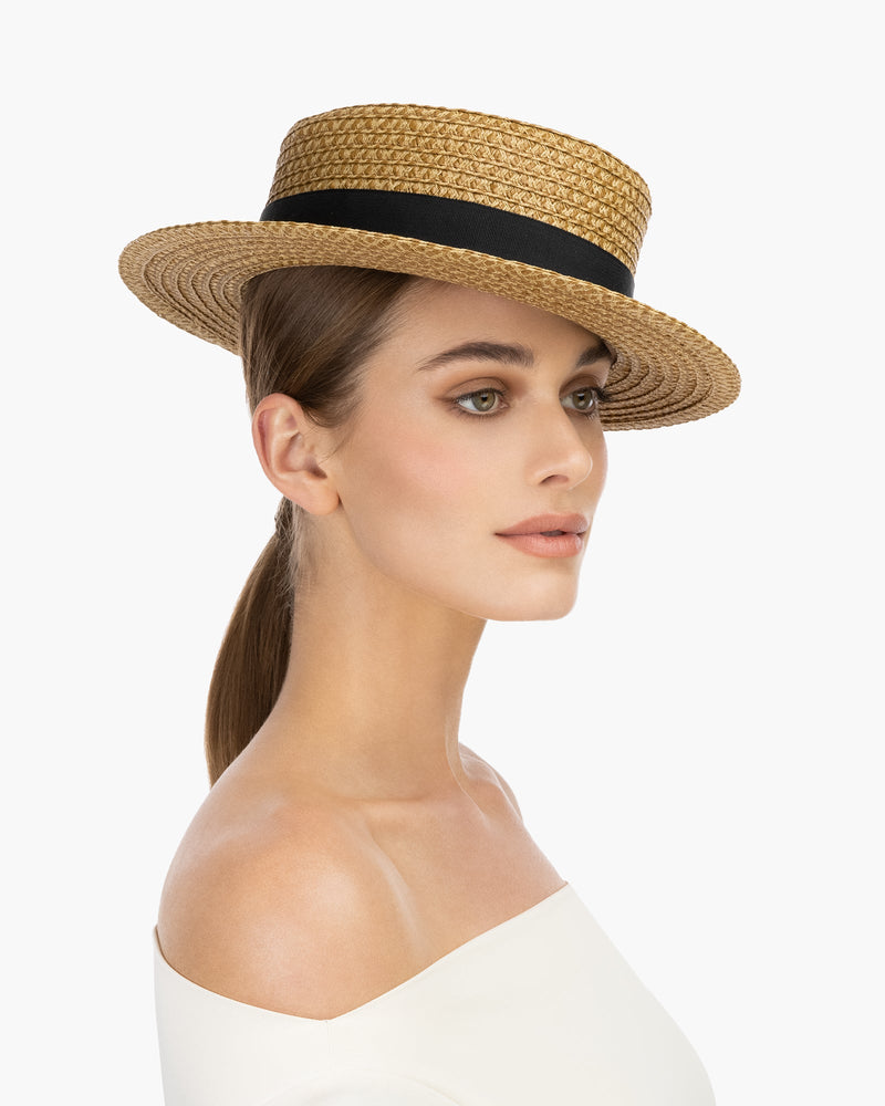Boater Natural/Black Eric Javits